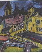 Ernst Ludwig Kirchner Pfortensteg in Chemnitz oil